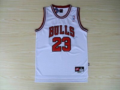 Maillot De Basket Chicago Bulls Michael Jordan 23Eyed Engrener Fan Version Blanc